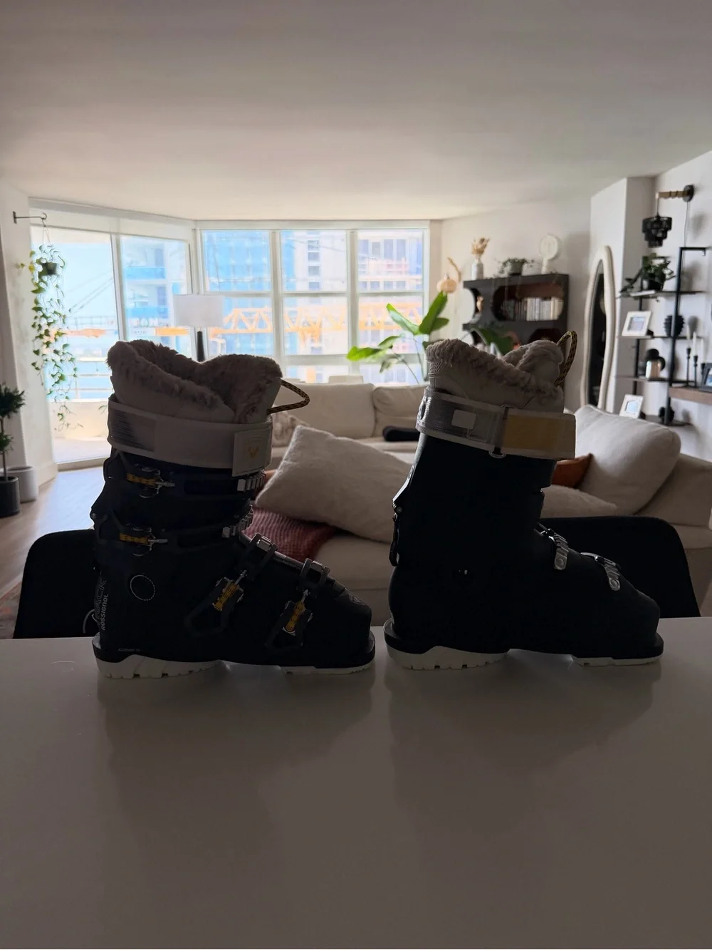 Rossignol Black Women's Ski Boots with White Liner